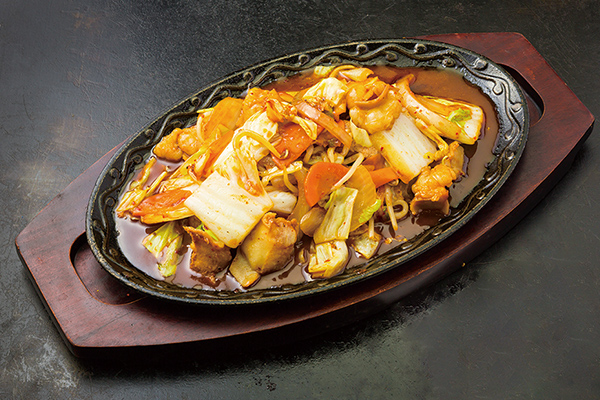 ホルモン野菜炒め（みそ・塩・ポン酢）