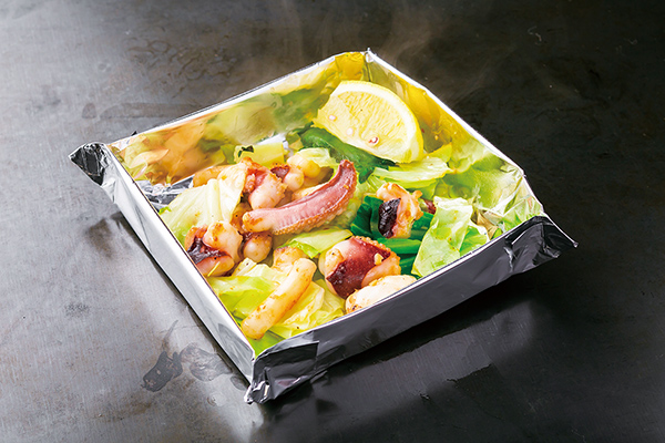 いかゲソバター炒め